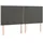 vidaXL Boxspringbett mit Matratze & LED Dunkelgrau 160x200 cm Samt