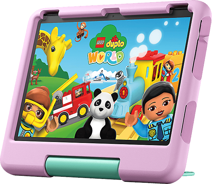 Das neue Fire HD 10 Kids-Tablet – für Kinder ab dem Vorschulalter | Mit brillantem 10-Zoll-Display, Kindersicherung und 2 Jahren Sorglos-Garantie | Version 2023, 32 GB, rosa