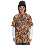 QUIKSILVER Kurzarmhemd Braun L