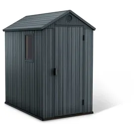 KETER Darwin 4x6 Geräteschuppen 1,26 x 1,85 x 2,05 m schiefergrau