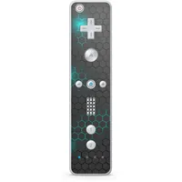 Skins4u Aufkleber Design Schutzfolie Vinyl Skin kompatibel mit Nintendo Wii Remote Controller Exo small Türkis