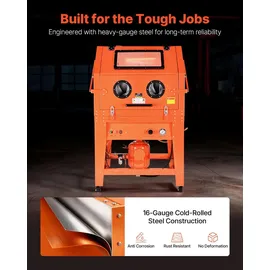 Vevor Sandstrahlkabine Stahl 926 L orange
