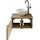 Saphir Waschtisch SAPHIR "Serie 6915 Waschschale mit Unterschrank für Gästebad, Gäste WC", braun (riviera eiche, riviera eiche, riviera eiche quer nb), B:51cm H:39,8cm T:35cm, Waschtische, Waschtisch, 51 cm breit, 1 Tür, Waschtischplatte, kleine Bäder, ohne