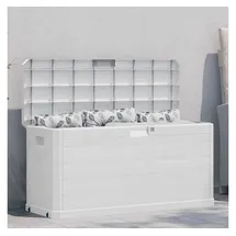 furnicato Garten-Aufbewahrungsbox 117 x 56 x 45 cm 1-tlg. hellgrau