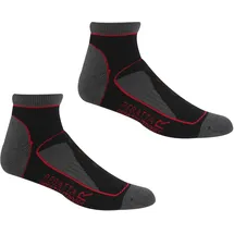 Regatta Samaris Trail Socken Damen 2 Paar Grau/Schwarz 39-42