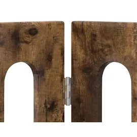 vidaXL Faltbarer Haustierzaun 201 x 90 cm Braun/Holz