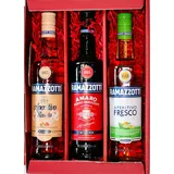 Ramazzotti Amaro 30% + Aperitivo Rosato 15% Aperitivo Fresco 15% 0,7 L Geschenk