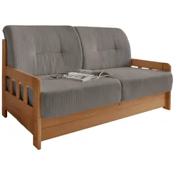 Schlafsofa Camino Holzkorpus Kiefer/Graubraun