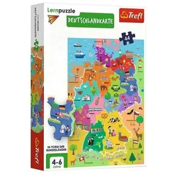 Lernpuzzle - Deutschlandkarte Deutsche Version - 44 Teile