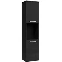 Badplaats Montreal Badezimmerschrank 30 x 131 x 30 cm Schwarz