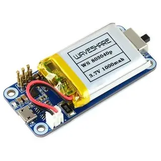 WaveShare Uninterruptible Power Supply UPS HAT For Raspberry Pi Zero, Stable 5V Power Output