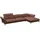 flexlux Ecksofa FLEXLUX "Salino, Funktionssofa mit Recamiere, Relaxsofa, Ecksofa", braun (old chestnut braun), B:340cm H:88cm T:182cm, Sofas, Ecksofa, Sofa mit Arm- und Kopfteil-Verstellungen, Kaltschaum & Stahl-Wellen