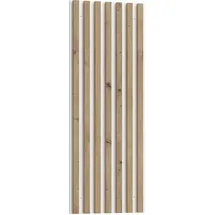 Forte Wandregal 44,9 x 3 x 120 cm Beige/Weiß
