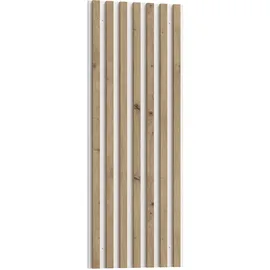 Forte Wandregal 44,9 x 3 x 120 cm Beige/Weiß