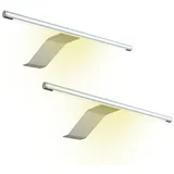 kalb Aufbauleuchte LED Aufbauleuchte 340x170 mm Schrankleuchte 12VDC silbergrau flach 4W