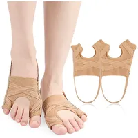 MAGICSHE Hallux-Bandage Hallux Valgus Korrektur Bunion Zehenspreizer Socken, 1-tlg. beige S