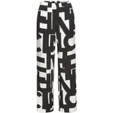 French Connection Pyjamahose Damen schwarz-weiß-gemustert Gr.40