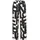 French Connection Pyjamahose Damen schwarz-weiß-gemustert Gr.40