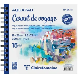 Clairefontaine 2x Reisealbum Skizzenbuch 19x20cm 15 Blatt 975956C