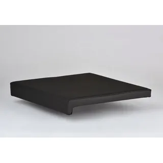 lycce Bankauflage Klemmkissen 1 Leiste, Sitzkissen Kunstleder, schwarz, Banktiefe ab 35 cm