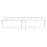 Cazeboo Pergola, Weiß, Metall, Rechteckig, 990x270x300 cm, Aufbewahrung & Schutzhüllen, Geräteschuppen