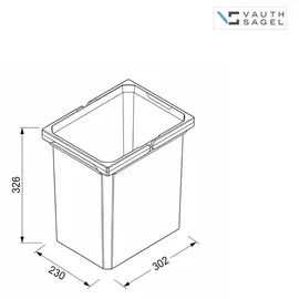 Vauth-Sagel Envi Free 15,5 l Grau