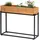 Mendler Hochbeet HWC-L32, Pflanzkasten Blumenkasten Gemüsebeet, Holz-Stahl 62x80x16cm ~ Gestell schwarz, naturfarben