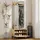 Homcom Garderobenset mit Spiegel 60 x 13,5 x 127,5 cm Naturholz