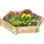 Outsunny Hochbeet sechseckig 100 x 92 x 16 cm Natur