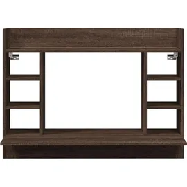 vidaXL Wand-Schreibtisch Braun Eichen-Optik 105x48x75 cm Holzwerkstoff