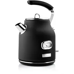 Westinghouse Wasserkocher Retro Serie 1,7 Liter, 2200 Watt, 360° Basis, schwarz