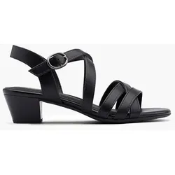 Komfort Sandalette - Damen - schwarz
