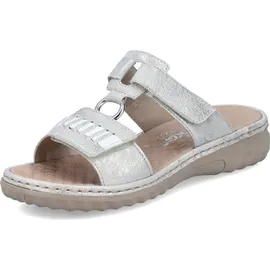 Rieker Damen Pantolette silber/platin, Damen:40 EU