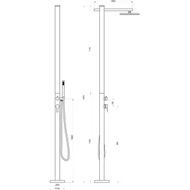 Eclipse Lanikai Gartendusche silber