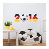 wall-art Wandtattoo »Fußball 2016 mit Fußball«, (1 St.), selbstklebend, entfernbar, bunt