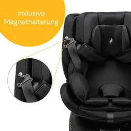 Osann Eno360 SL i-Size , drehbarer Kindersitz 40-150 cm, Reboarder mit Isofix und Standfuß – All Black - Schwarz