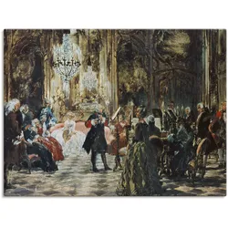 Artland Wandbild »Flötenkonzert Friedrich des Großen.«, Orchester & Bands, (1 St.), als Leinwandbild, Poster in verschied. Größen Artland Farbe Bild(er): braun