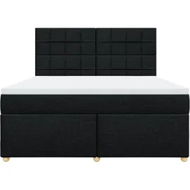 vidaXL Boxspringbett 180 x 200 cm Schwarz