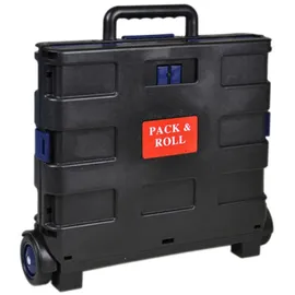 Buri Klappbare Rollbox schwarz 38 x 36 x 33 cm