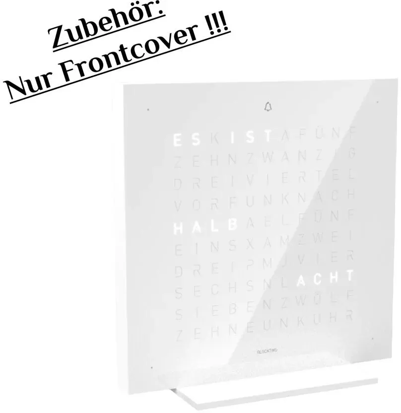 Frontcover für QLOCKTWO Earth 13.5 KEINE UHR Pure Edition Vanilla Sugar Deutsch