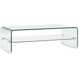 vidaXL Couchtisch Transparent 98×45×31 cm Hartglas