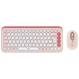 Logitech POP Icon Combo US Rose und Off-White