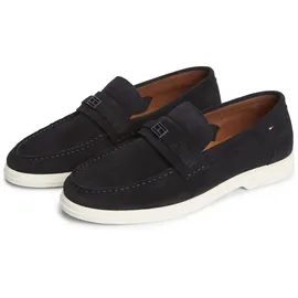 Tommy Hilfiger Light Suede Flag Hardware Loafer Herren Blau 44