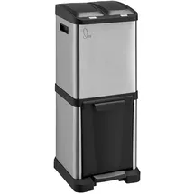 Svita Mülleimer 16 l Silber