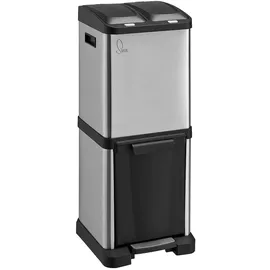 Svita Mülleimer 16 l Silber