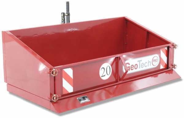 Kippbarer Heckcontainer für Traktor GeoTech PRO TB180 aus Metall - Transportschaufel