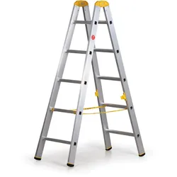 Alu Leiter ALVE FORTE, 2x5 Sprosen, Höhe 1,49 m