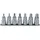KS Tools 1/2" CHROMEplus Bit-Stecknuss-Satz Innensechskant 7-tlg. 5-14 mm, kurz