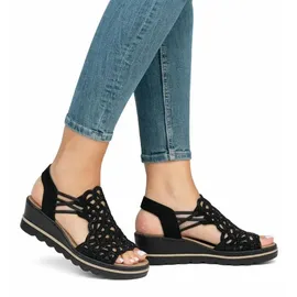 Rieker Sandalette Damen Schwarz 37