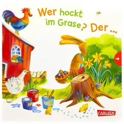 Wer hockt im Grase? Der Osterhase!